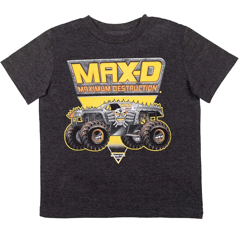 Monster Jam Boys El Toro Loco Zombie Maximum Destruction 4 Pack Graphic T-Shirts to