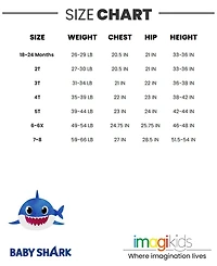 Baby Shark Baby Girls Pinkfong Shark T-Shirt