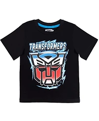 Transformers Boys Bumblebee Optimus Prime 3 Pack T-Shirts to