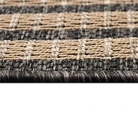 Liora Manne' Monaco Striped Border 7'10"x7'10" Square Area Rug