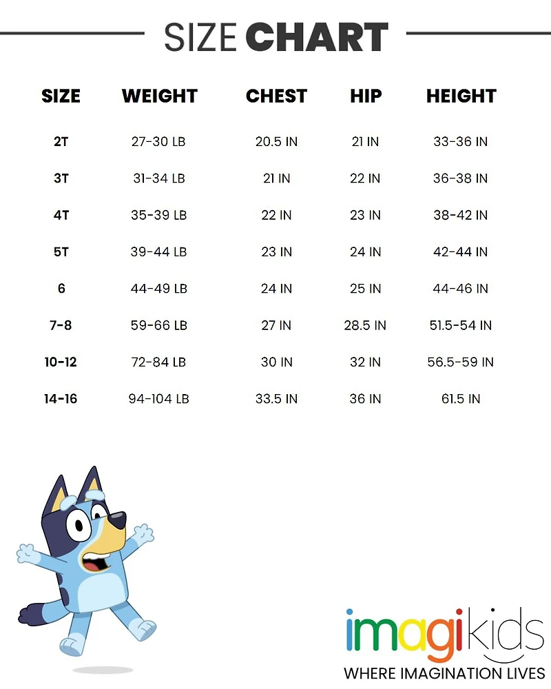 Bluey Bingo Girls T-Shirt and Leggings Outfit Set Toddler |Child Girl