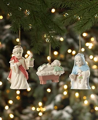 Lenox First Blessings Nativity 8 Piece Ornament Set