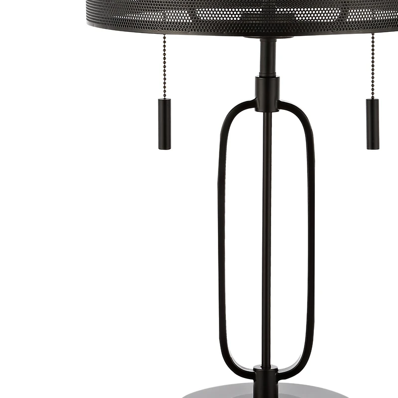 Jonathan Y Hank Industrial Farmhouse Iron Led Table Lamp with Usb Charging Port