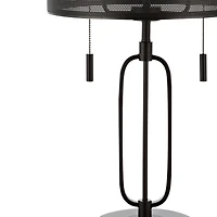 Jonathan Y Hank Industrial Farmhouse Iron Led Table Lamp with Usb Charging Port