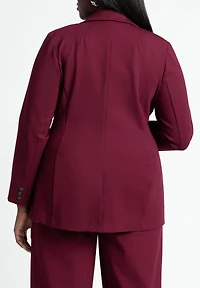 Eloquii Women's Plus Size The Ultimate Stretch Long Two Button Blazer