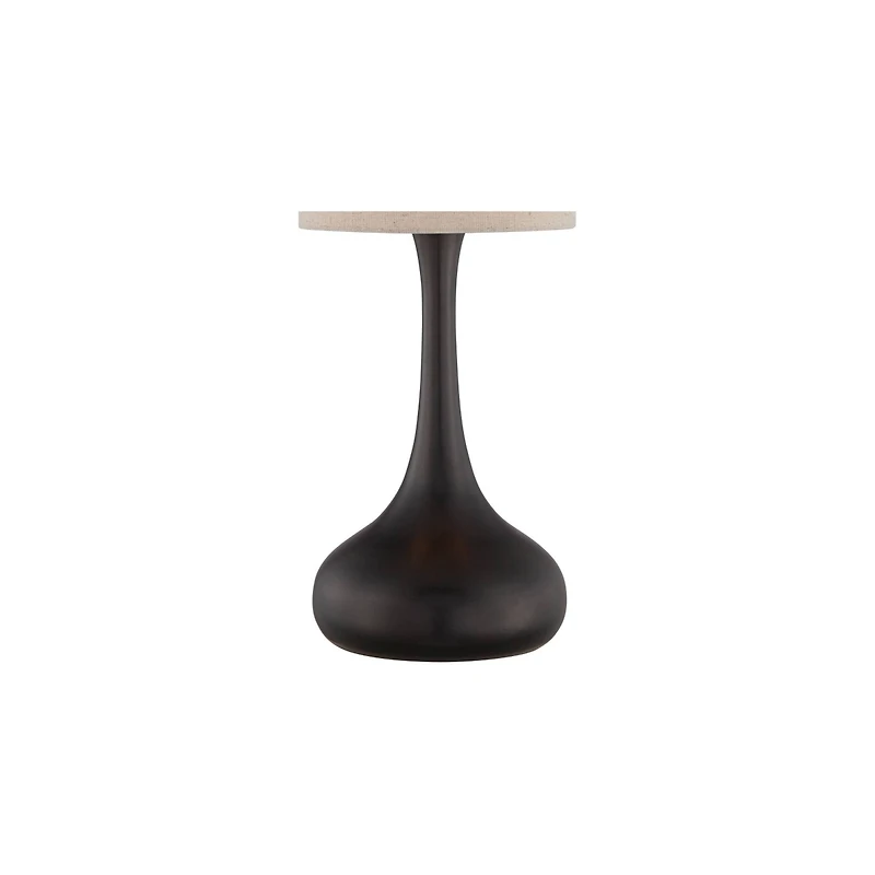 360 Lighting Droplet 24 1/2" High Mid Century Modern Table Lamp Brown Espresso Bronze Finish Metal Tan Cylinder Shade Living Room