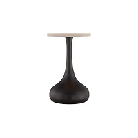 360 Lighting Droplet 24 1/2" High Mid Century Modern Table Lamp Brown Espresso Bronze Finish Metal Tan Cylinder Shade Living Room