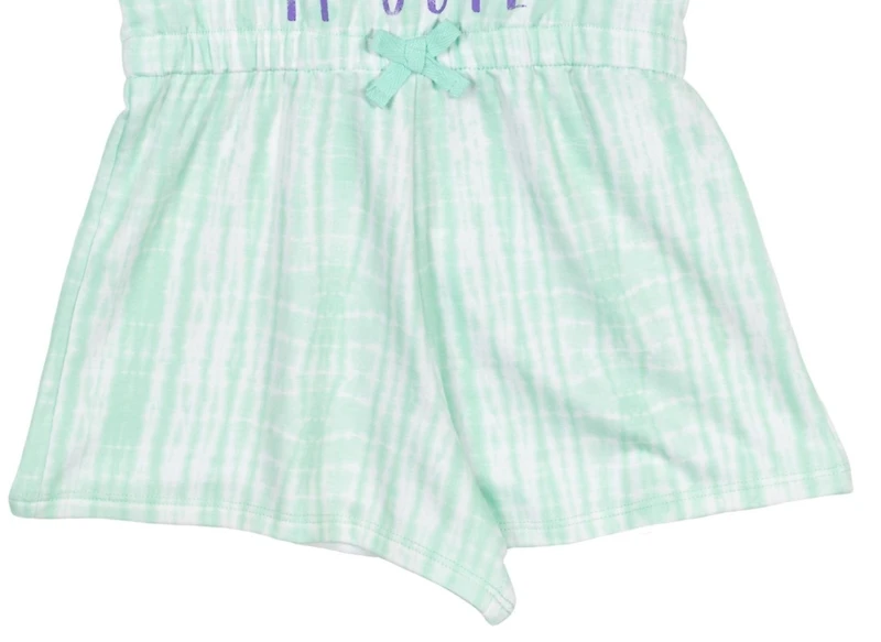 Star Wars Toddler Girls The Mandalorian Yoda French Terry Costume Sleeveless Romper