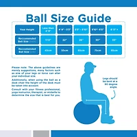Bintiva Anti-Burst Exercise Stability Yoga Ball for Fitness 45cm