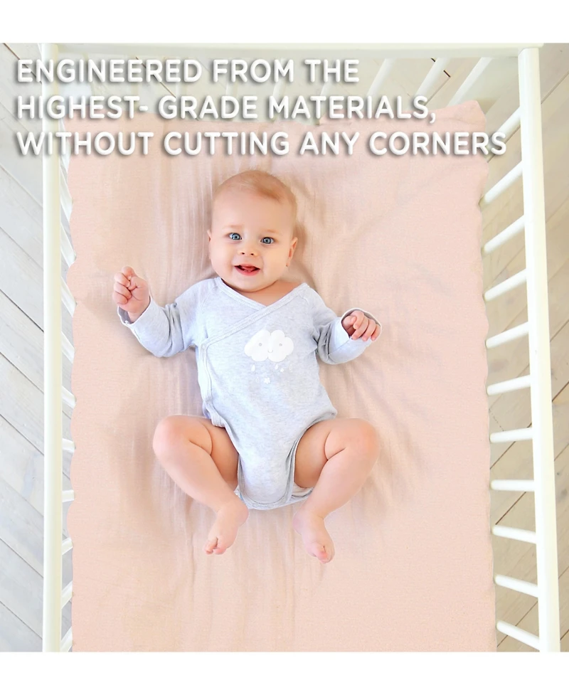 Bublo Baby Bassinet Sheet Set for Boy and Girl, 3 Pack, Universal Fitted Oval, Hourglass & Rectangle Mattress, Sheets.