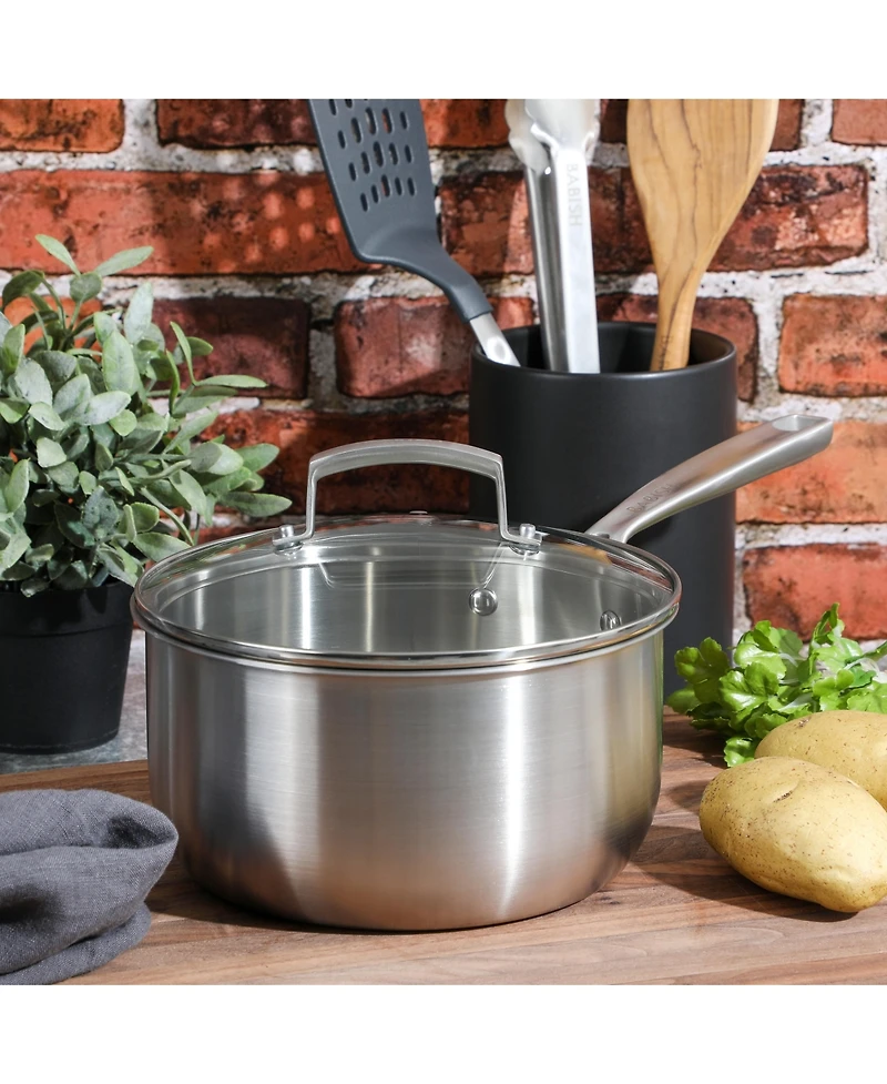 Babish Stainless Steel 3.5qt Triply Professional Grade Sauce Pan