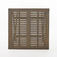 Simplie Fun Foldable Acacia Wood Patio Table for Compact Outdoor Relaxation