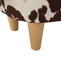 Streamdale Adorable Cow-Shaped Velvet Ottoman for Kids