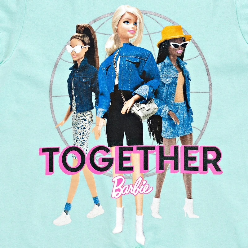 Barbie Little Girls 3 Pack T-Shirts