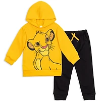 Disney Boys Lion King Fleece Pullover Hoodie and Pants Outfit Set to (18 Months - 10-12)