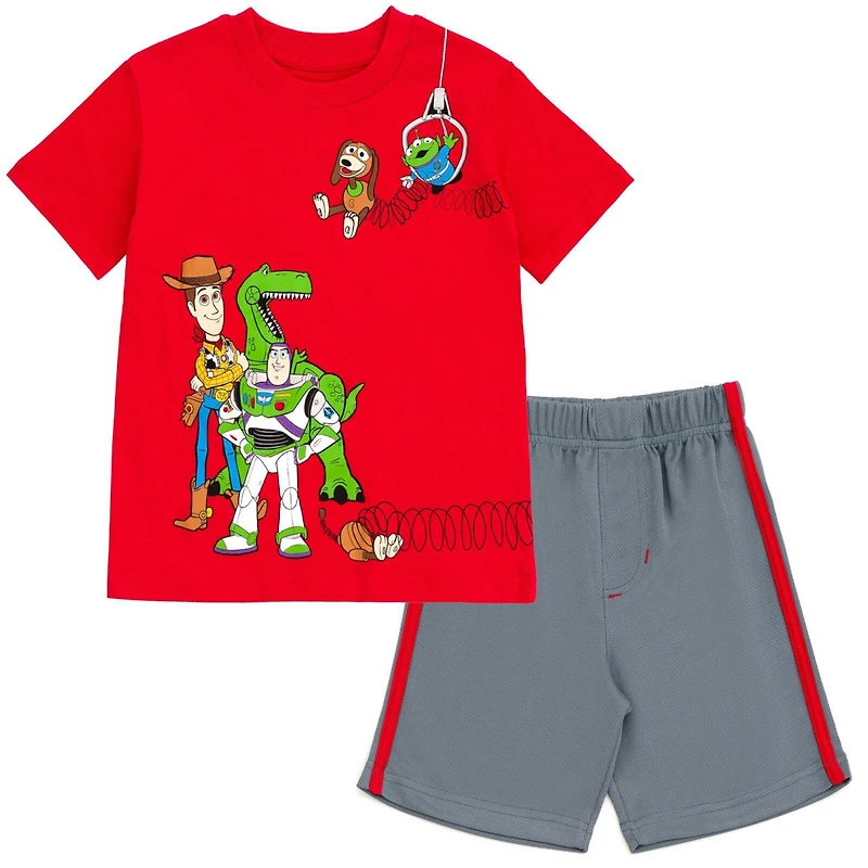 Toy Story Toddler Boys 2T -5T Athletic 2-Piece T-Shirt and Shorts Set