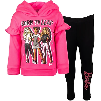 Barbie Toddler Girls Fleece Hoodie and Leggings Outfit Set