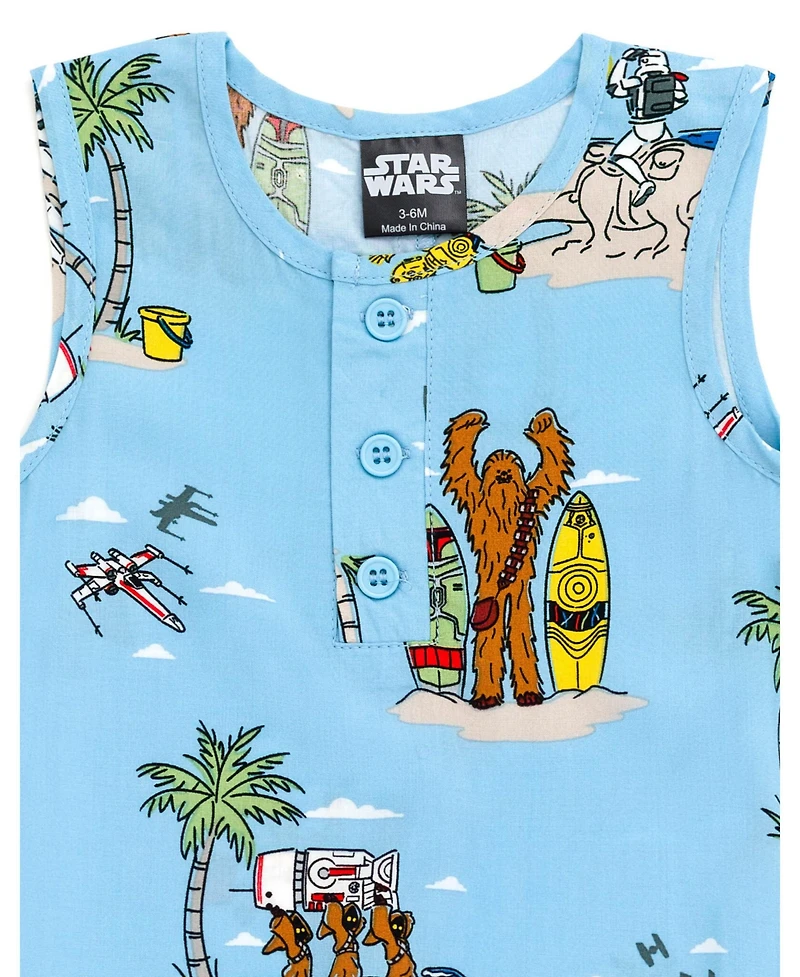 Star Wars Baby Boys Matching Family Sleeveless Romper