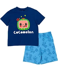 CoComelon Toddler Boys Jj Graphic T-Shirt French Terry Shorts Outfit Set