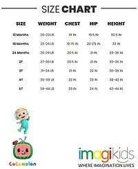CoComelon Baby Girls Jj Pullover Fleece Sweatshirt and Pants Set to