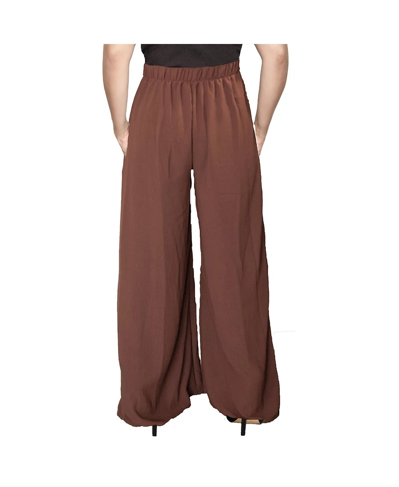 Plus High Rise Palazzo Wide Leg Pants