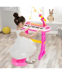 Skonyon 31-Key Kids Piano Keyboard Toy with Microphone and Multiple Sounds for Age 3+