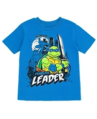 Teenage Mutant Ninja Turtles Toddler Boys Leonardo Michelangelo Raphael Donatello 4 Pack T-Shirts to