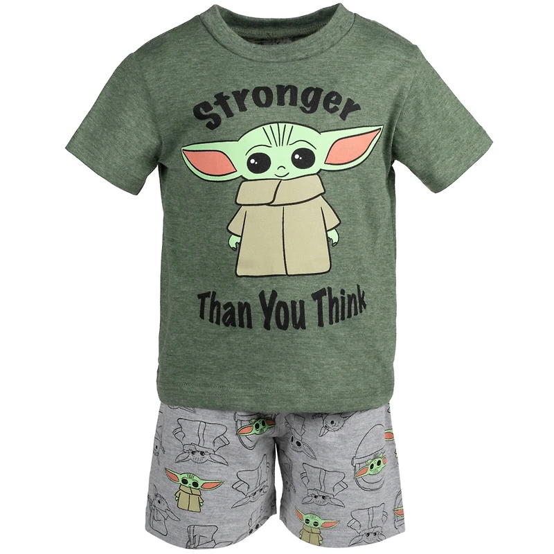 Star Wars Baby Boys The Mandalorian T-Shirt and French Terry Shorts Outfit Set
