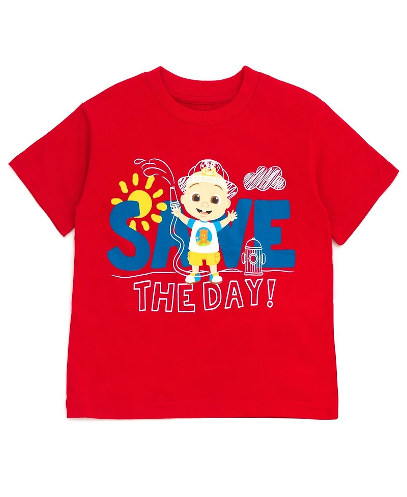 CoComelon Baby Boys Jj Cody T-Shirt and Mesh Shorts Outfit Set to