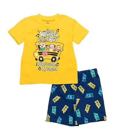 CoComelon Baby Boys Jj Graphic T-Shirt French Terry Shorts Outfit Set