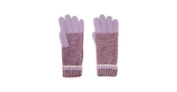 Muk Luks Women's Ribbed Colorblock Gloves
