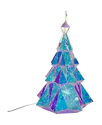 Kurt Adler 20-Inch Pre-Lit Multifunction 200 Cool White Fairy Led Holographic Christmas Tree