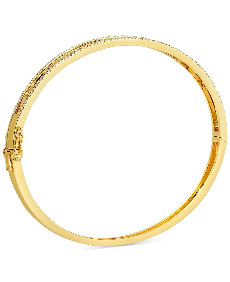 Le Vian Vanilla Diamond & Nude Diamond Bangle Bracelet (1/2 ct. t.w.) in 14k Gold