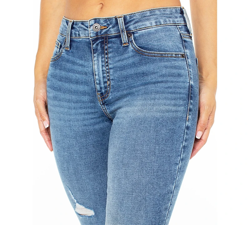 Celebrity Pink Juniors' Curvy Mid-Rise Skinny Ankle Jeans