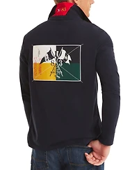 Nautica Men's Classic-Fit Rugby Long-Sleeve Polo Shirt