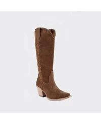 Buck & Brana Kenia Cowgirl Leather Boots - Elegant Western Footwear By