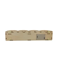 Kurt Adler 17.72-Inch Wooden Led Light-Up Christmas Village with Candle
