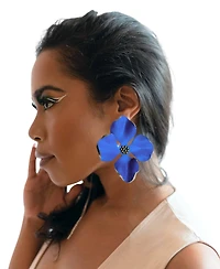 Swanky Designs Small Floral Statement Earrings