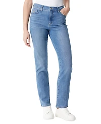 Gloria Vanderbilt Women's Petite Amanda High-Rise Curvy Straight-Leg Jeans