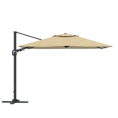 Casainc 11 Ft Square Cantilever Patio Umbrella