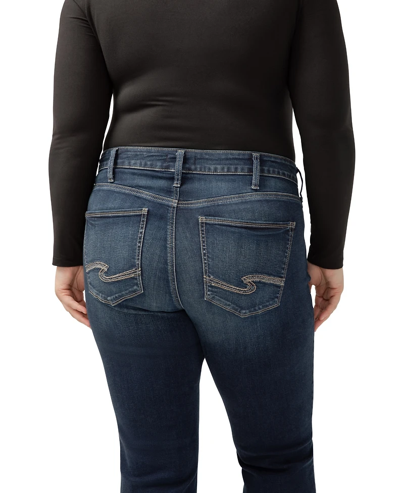 Silver Jeans Co. Plus Size Avery High-Rise Curvy-Fit Slim Bootcut Jeans