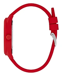 Guess Men's Analog Red Silicone Watch 45mm