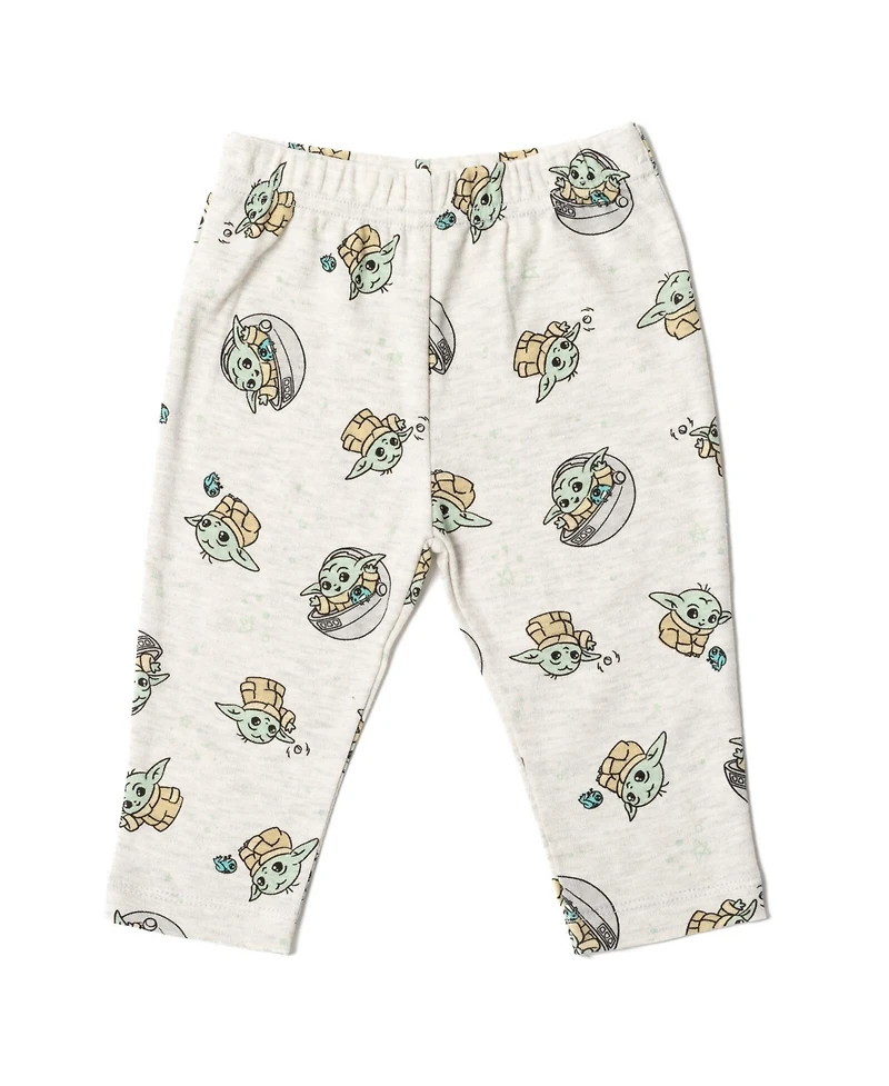 Star Wars Baby Boys The Mandalorian Bodysuit Pants and Hat 3 Piece Outfit Set Newborn to