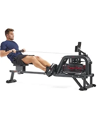 Sunny Health & Fitness Smart Obsidian Surge 500 m Water Rowing Machine