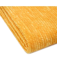 Chanasya Premium Soft Golden Chenille Knitted Textured Decorative Throw Blanket