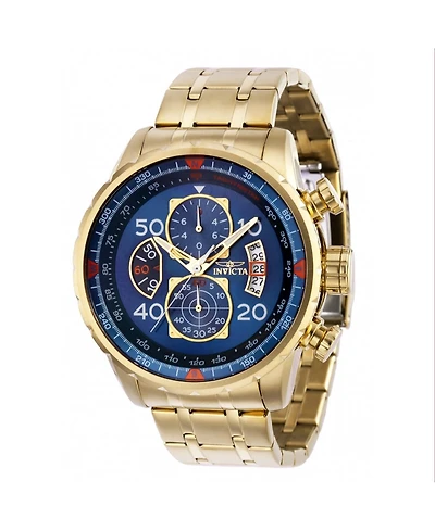 Invicta Men's 36602 Aviator Quartz Multifunction Blue Dial Watch