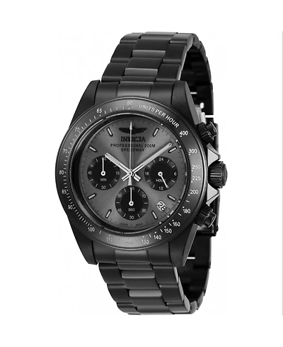 Invicta Men's 36741 Speedway Quartz Chronograph Black, Grey Dial Watch