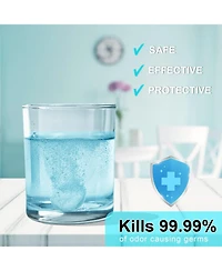 MySmile Retainer Cleaner with 120 Denture Cleaning Tablets, Quickly Remove Odors, Discoloration Stains & Plaque from Aligner, Mouth Guard, Night Guard