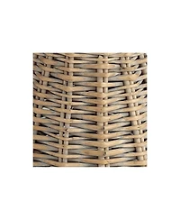 Springcrest Collection Set of 6 Lamp Shades Natural Wicker Weave Small 3" Top x 6" Bottom x 5" High Candelabra Clip-On Fitting