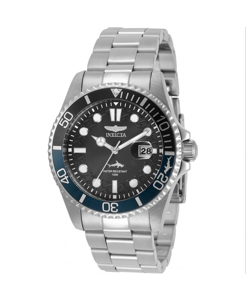 Invicta Men's Pro Diver Quartz 3 Hand Black Dial Watch